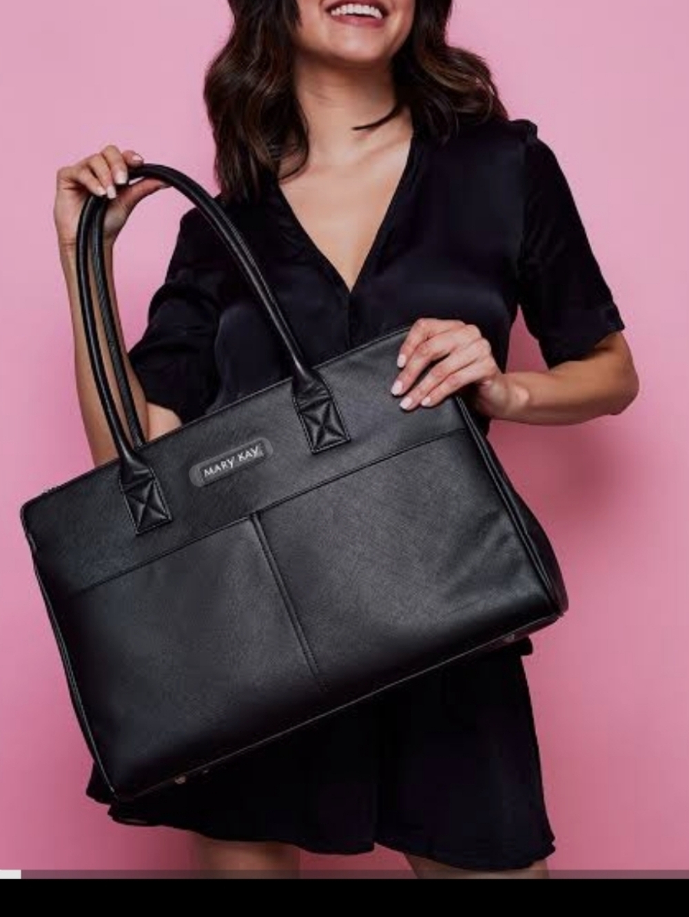 Mary Kay Black Tote with Dual Handles